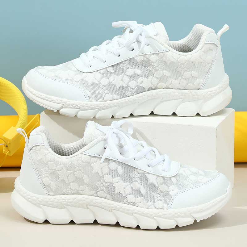 LORENZO - Sneakers traspiranti con punta tonda e lacci