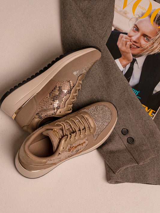 SALERNO - Sneakers marroni in stile casual