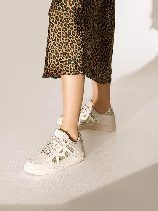 AURORA - Sneakers oro eleganti