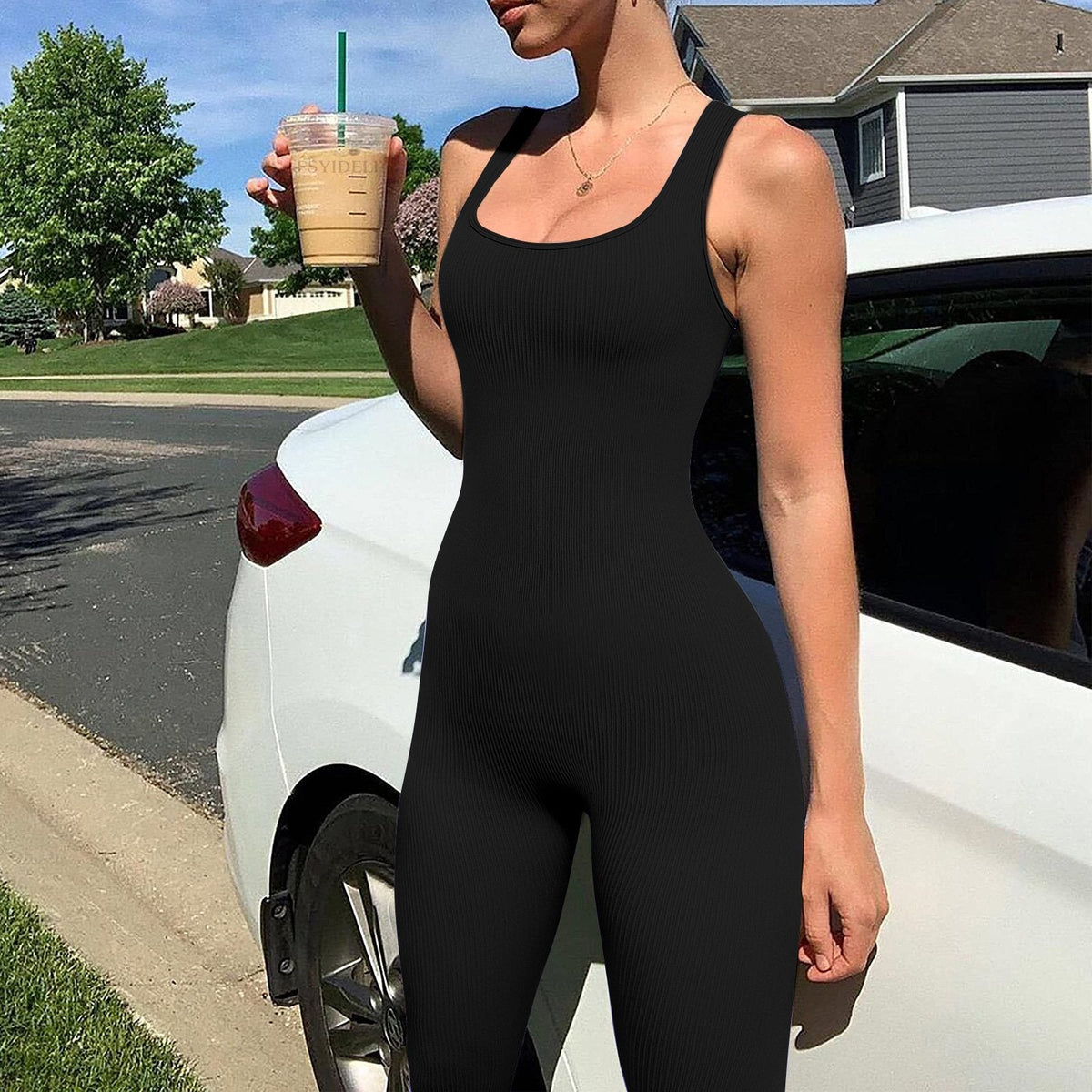ANNA - Jumpsuit modellante con controllo pancia