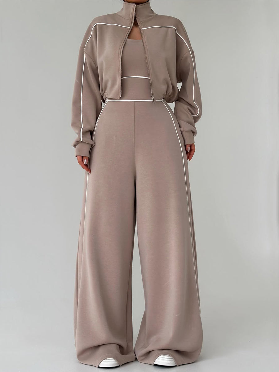 VIVERONE - Completo due pezzi in cotone effetto casual cozy
