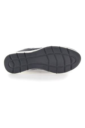 LUCIA - Scarpa ortopedica con zeppa nera