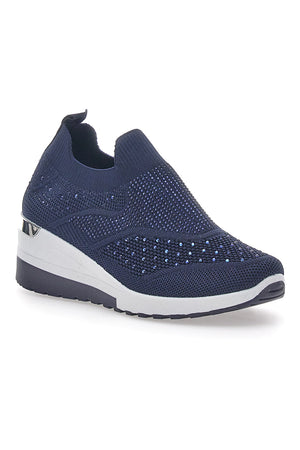 LUCA - Scarpa ortopedica slip-on blu