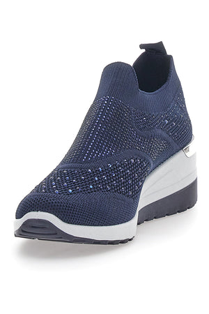 LUCA - Scarpa ortopedica slip-on blu