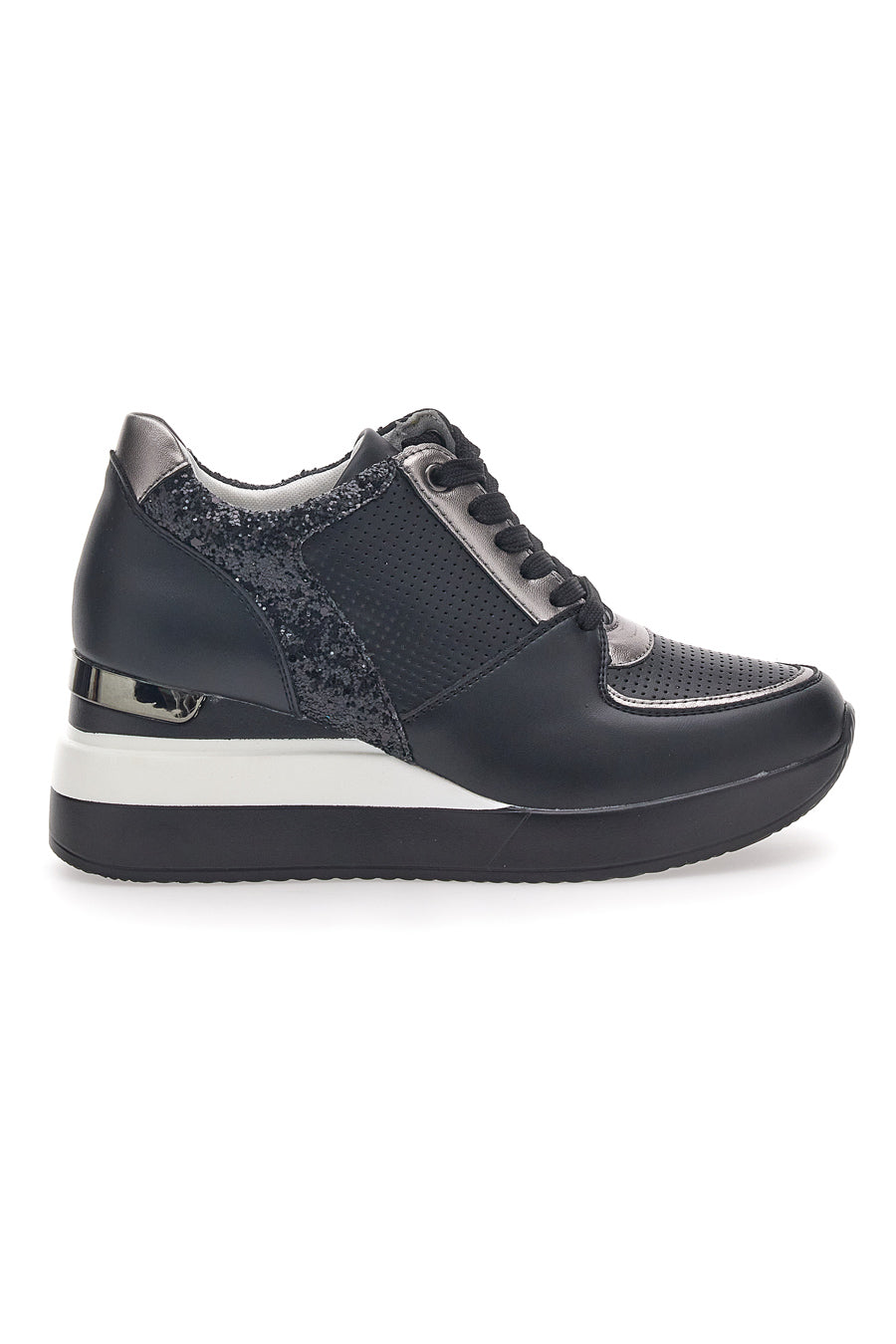 CHIARA - Scarpa ortopedica Sneakers Nero Rosa