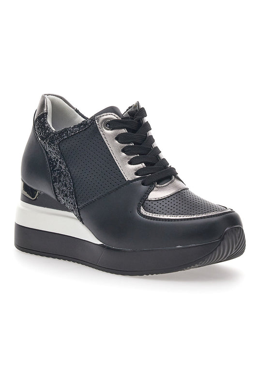 CHIARA - Scarpa ortopedica Sneakers Nero Rosa