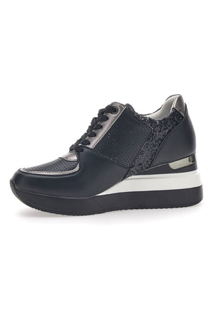 CHIARA - Scarpa ortopedica Sneakers Nero Rosa