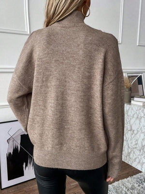 MILLY - Maglione dolcevita 2 in 1 con spalle scoperte
