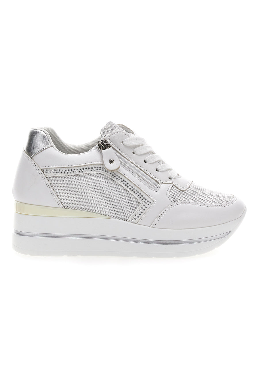 ENERGY - Scarpa ortopedica bianca con zeppa