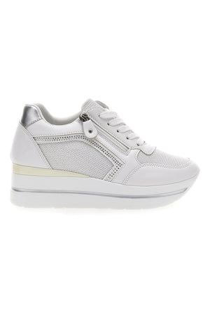 ENERGY - Scarpa ortopedica bianca con zeppa