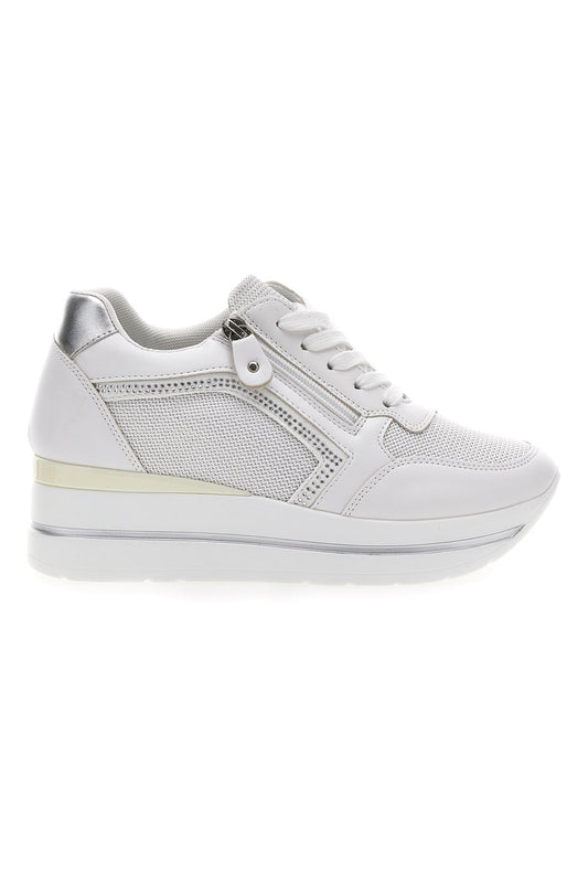 ENERGY - Scarpa ortopedica bianca con zeppa