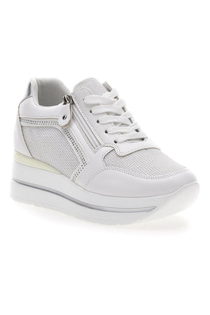 ENERGY - Scarpa ortopedica bianca con zeppa