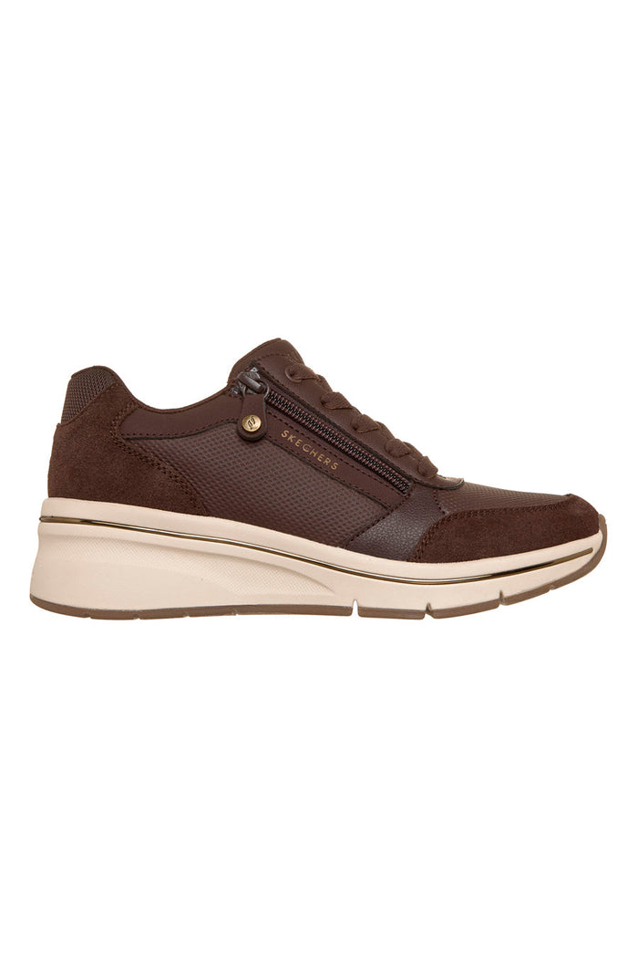 LUCA - Scarpa ortopedica marrone con zip laterale
