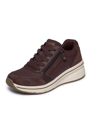 LUCA - Scarpa ortopedica marrone con zip laterale