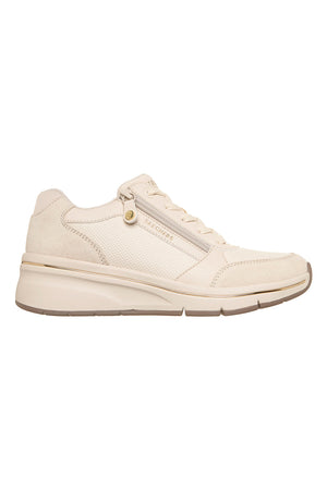 GIULIA - Scarpa ortopedica beige con zip laterale