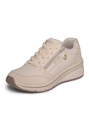 GIULIA - Scarpa ortopedica beige con zip laterale