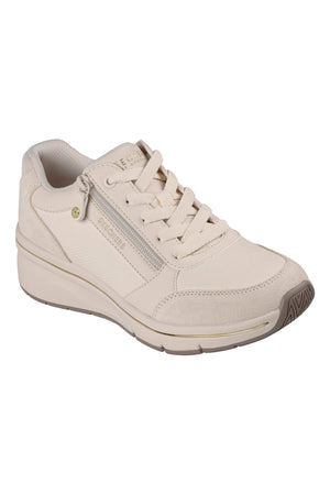 GIULIA - Scarpa ortopedica beige con zip laterale