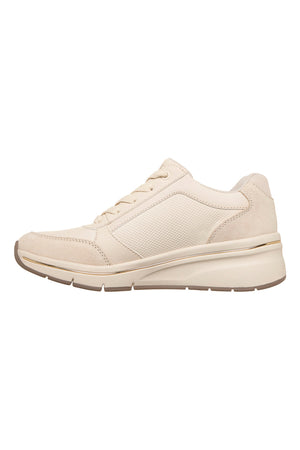 GIULIA - Scarpa ortopedica beige con zip laterale