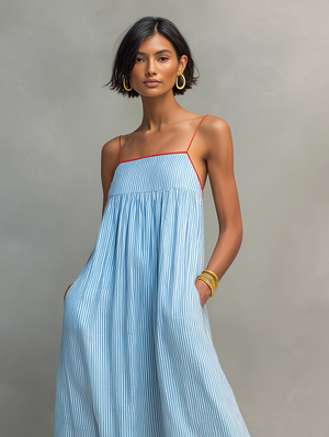 GIULIA - Abito Drappeggiato Leggero
