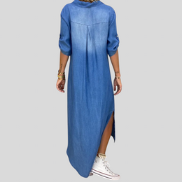 ALESSIA - Abito lungo denim dal comfort disinvolto