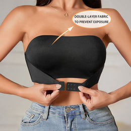 NERINA - Set reggiseno senza spalline nero o beige