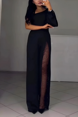 CHIARA - Mono elegante nero dal taglio raffinato