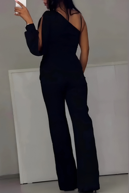CHIARA - Mono elegante nero dal taglio raffinato