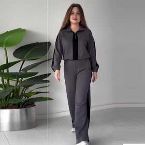 VERA - Completo 2 pezzi con top zip e pantaloni