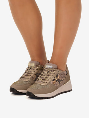 SALERNO - Sneakers marroni in stile casual