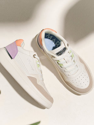 LUCREZIA - Sneakers bianche con platform e logo