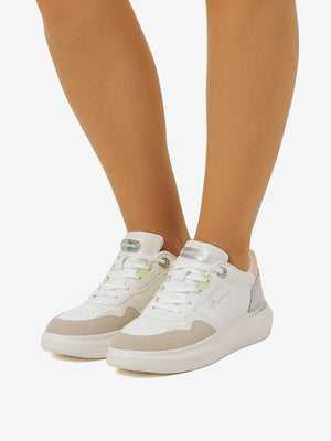 LUCREZIA - Sneakers bianche con platform e logo