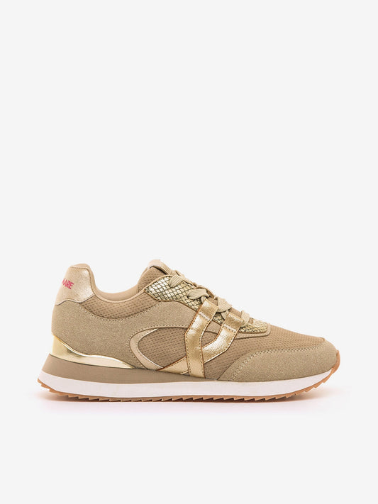 GIULIA - Sneakers beige in tessuto casual
