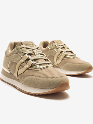GIULIA - Sneakers beige in tessuto casual