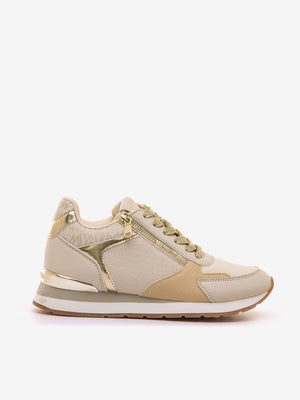 MARTINA - Sneakers beige in tessuto
