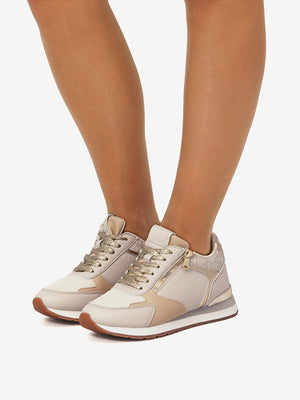 MARTINA - Sneakers beige in tessuto
