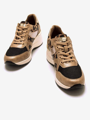 CINZIA MARRONE - Sneakers platform con logo