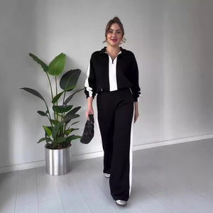 VERA - Completo 2 pezzi con top zip e pantaloni