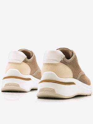 MATTEO - Sneakers beige dallo stile essenziale e contemporaneo