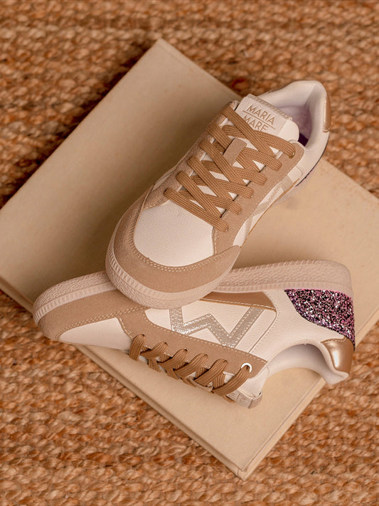 FIORE BEIGE - Sneakers in tonalità beige