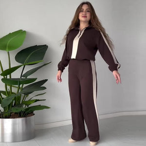 VERA - Completo 2 pezzi con top zip e pantaloni