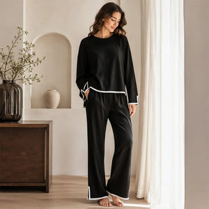 CONSOLATA - Tailleur donna con pantaloni ampi eleganti