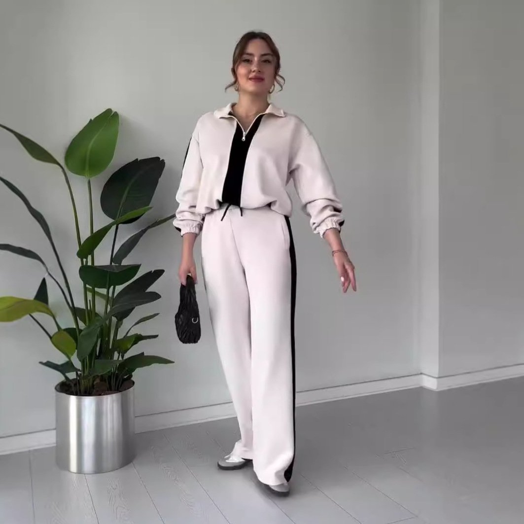 VERA - Completo 2 pezzi con top zip e pantaloni