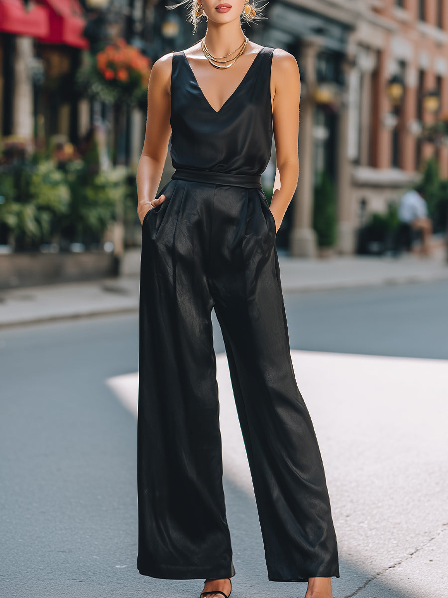 CAMILLA - Scarpe in pelle nera con platform e borchie