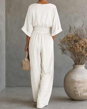 MORGANA - Overall ampio con scollatura a V in vari colori