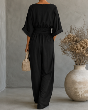 MORGANA - Overall ampio con scollatura a V in vari colori