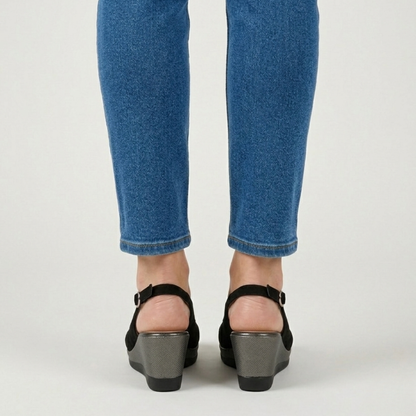 Gelsomina - sandalo comfort donna con zeppa