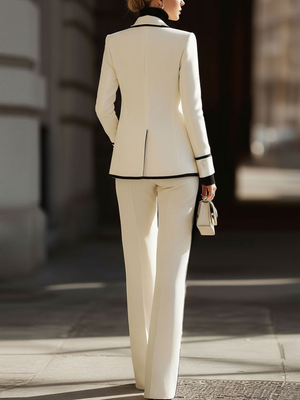 MARTINA - Completo bianco dal taglio rilassato con blazer