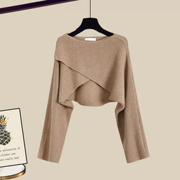 MARTINA - Completo 3 Pezzi Grigio e Marrone