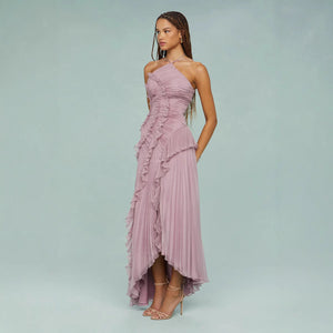 AURORA - Abito Rosa Drappeggiato