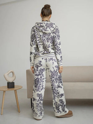 TRASACCO - Completo due pezzi in maglia multicolore